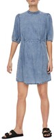 Thumbnail for your product : AWARE BY VERO MODA Berta Puff Sleeve Chambray Dress