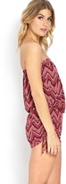 Thumbnail for your product : Forever 21 Ruched Strapless Romper