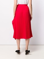 Thumbnail for your product : Miu Miu Pleated Midi Skirt With Ruffle Detail
