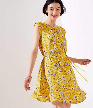 loft flutter flounce dress