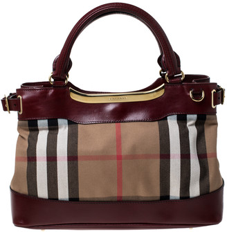 burberry burgundy tote