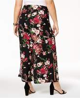 Thumbnail for your product : INC International Concepts Plus Size Printed Cropped Wide-Leg Pants, Created for Macy's