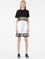 Thumbnail for your product : Andrea Crews Black/White Rollin White Band Jogging Shorts