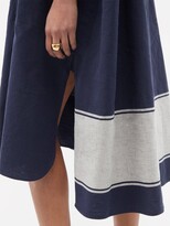 Thumbnail for your product : Joseph Baker Cotton-blend Twill Shirt Dress - Navy