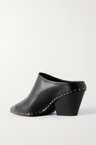 Thumbnail for your product : Jil Sander Studded Leather Mules - Black
