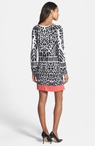 Thumbnail for your product : Nicole Miller 'Yin Yang' Print Jersey Shift Dress