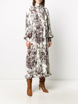 Thumbnail for your product : Paco Rabanne Floral Long-Sleeve Midi Dress