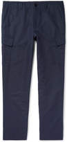 Thumbnail for your product : Mr P. - Slim-fit Tapered Cotton And Linen-blend Cargo Trousers - Navy