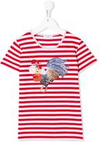Thumbnail for your product : MonnaLisa floral-print striped T-shirt