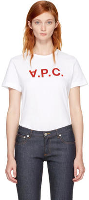 A.P.C. White V.P.C. T-Shirt