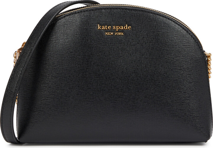 kate spade new york Morgan Leather Double Up Crossbody Bag, Black