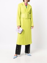 Thumbnail for your product : MSGM Belted Virgin Wool Coat