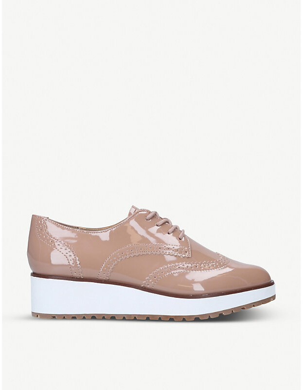 ladies flatform brogues