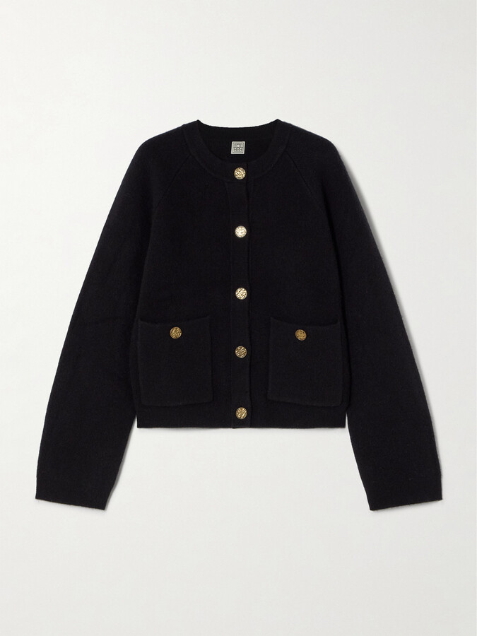 Totême Wool-blend Cardigan - Black