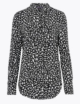 Thumbnail for your product : Marks and Spencer Animal Print Longline Long Sleeve Shirt