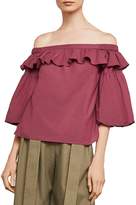 Thumbnail for your product : BCBGMAXAZRIA Off-the-Shoulder Shirred Top