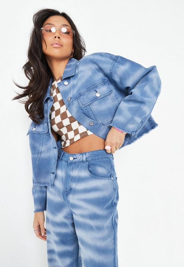 hip length denim jacket