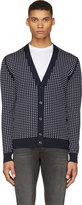 Thumbnail for your product : Alexander McQueen Navy & White Polka Dot Cardigan