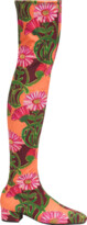 Thumbnail for your product : La DoubleJ Stretch Floral Over-The-Knee Boots