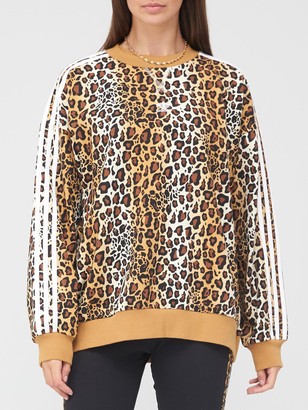 adidas Leopard Lux Sweatshirt Leopard - ShopStyle Jumpers & Hoodies