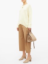 Thumbnail for your product : Allude Oversized Round-neck Cashmere Sweater - Light Yellow
