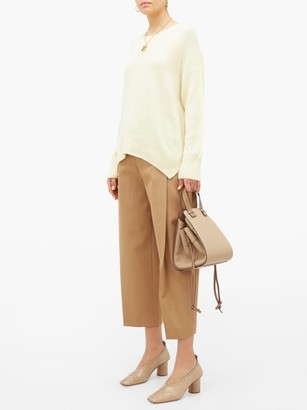 Allude Oversized Round-neck Cashmere Sweater - Light Yellow