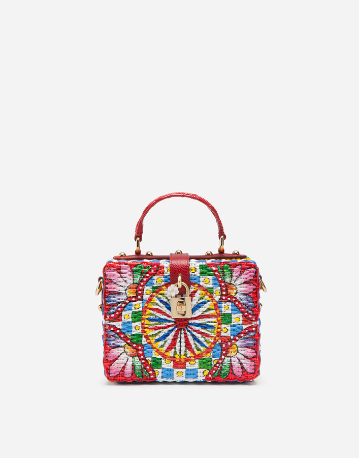 Dolce & Gabbana Painted wicker Dolce Box bag ShopStyle