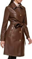 Thumbnail for your product : GUESS Faux Leather Belted Trench Coat