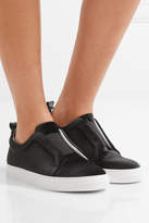 Thumbnail for your product : Pierre Hardy Slider Velvet Slip-on Sneakers - Black