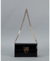 Thumbnail for your product : Ferragamo black leather chain vintage shoulder bag