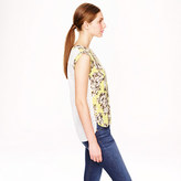 Thumbnail for your product : J.Crew Sleeveless drapey top in photo floral and eyelet