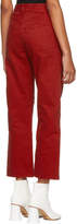 Thumbnail for your product : MM6 MAISON MARGIELA Red Garment-Dyed Jeans