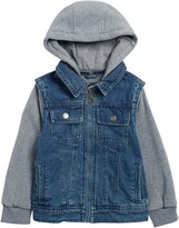 Thumbnail for your product : Urban Republic 4 Pocket Denim Jacket with Removable Hood