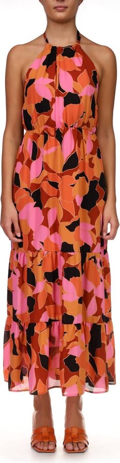 Backless Maxi Dress In Solar Power