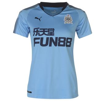 Puma Womens Newcastle United Away Shirt 2017 2018 Domestic Short Sleeve V Neck