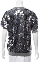 Thumbnail for your product : Adam Embellished Short Sleeve Top w/ Tags
