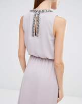 Thumbnail for your product : Warehouse Embellished Keyhole Back Maxi Dress