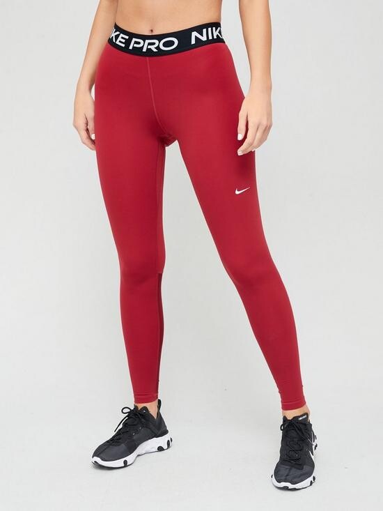 Nike Pro Training 365 Leggings - Red - ShopStyle Activewear Trousers