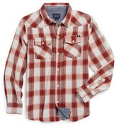 Thumbnail for your product : Lucky Brand Double Woven Plaid Shirt (Big Boys)