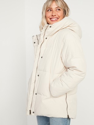 Old Navy Faux Fur Lined Hooded Puffer, Faux Fur Coat Old Navy