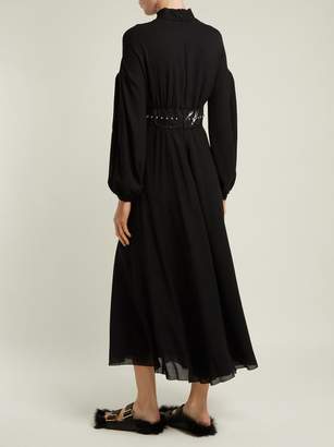 Giambattista Valli Bead-embellished Wool-blend Maxi Dress - Womens - Black