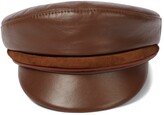 Thumbnail for your product : Ruslan Baginskiy Leather baker boy cap