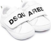 Thumbnail for your product : DSQUARED2 Kids Touch-Strap Logo-Print Sneakers