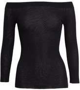 Thumbnail for your product : Fuzzi Women's Tulle Boatneck Top