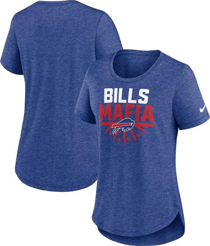 Nike Women's Heather Royal Buffalo Bills Fashion Tri-Blend T-Shirt