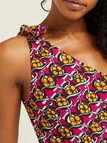 Thumbnail for your product : La DoubleJ Goddess One-shoulder Floral-print Swimsuit - Pink Print