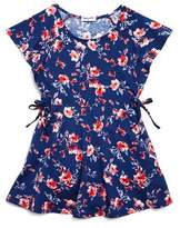 Thumbnail for your product : Splendid Girls' Floral Flutter-Sleeve Dress - Big Kid
