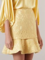 Thumbnail for your product : Martha Medeiros ruffled hem lace mini skirt