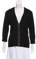 Thumbnail for your product : Valentino Long Sleeve Button-Up Cardigan Black Long Sleeve Button-Up Cardigan