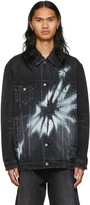 Thumbnail for your product : we11done Black Graphic Denim Jacket